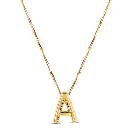 Letter Initial Bubble Necklace | Vallria