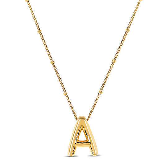 Letter Initial Bubble Necklace | Vallria