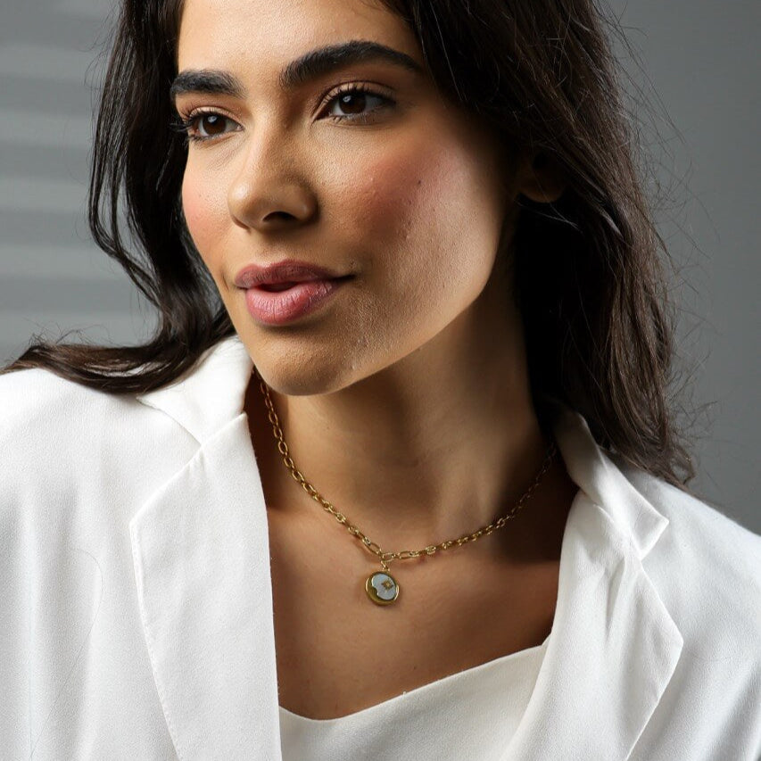 Marseille Sun and Moon Necklace | Vallria