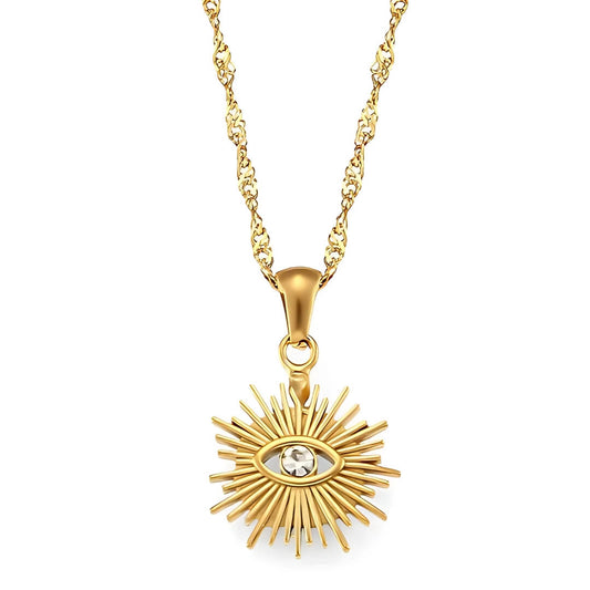 Occhio Zirconia Necklace | Vallria