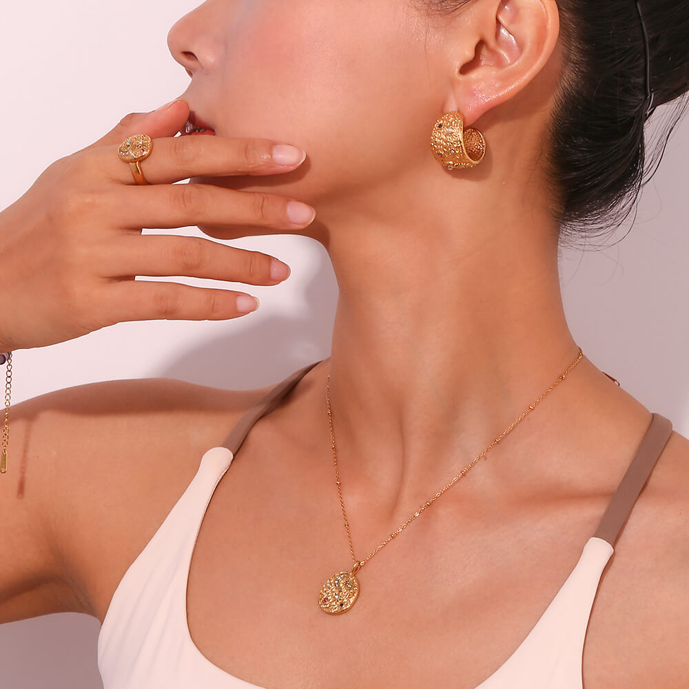 Marseille: Necklace + Ring Jewelry Set | Vallria