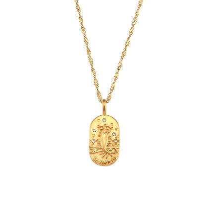 Zodiac Chain Braided Necklace | Vallria