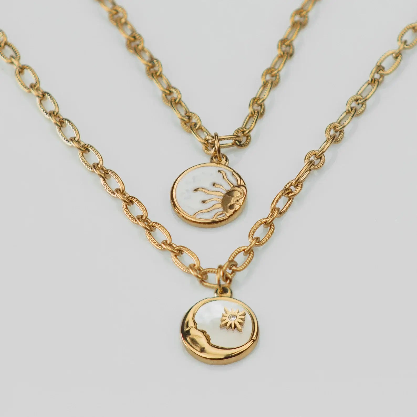 Marseille Sun and Moon Necklace | Vallria