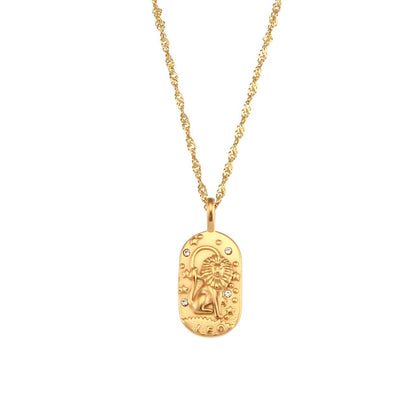 Zodiac Chain Braided Necklace | Vallria