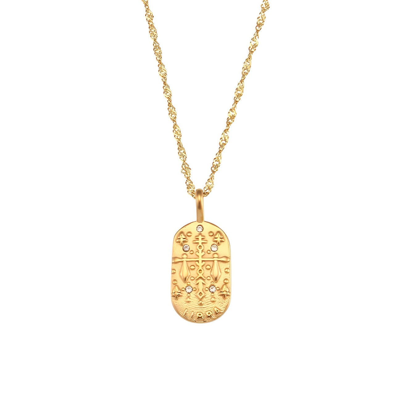 Zodiac Chain Braided Necklace | Vallria