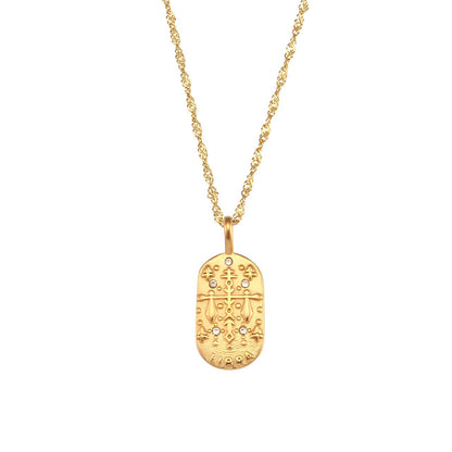 Zodiac Chain Braided Necklace | Vallria