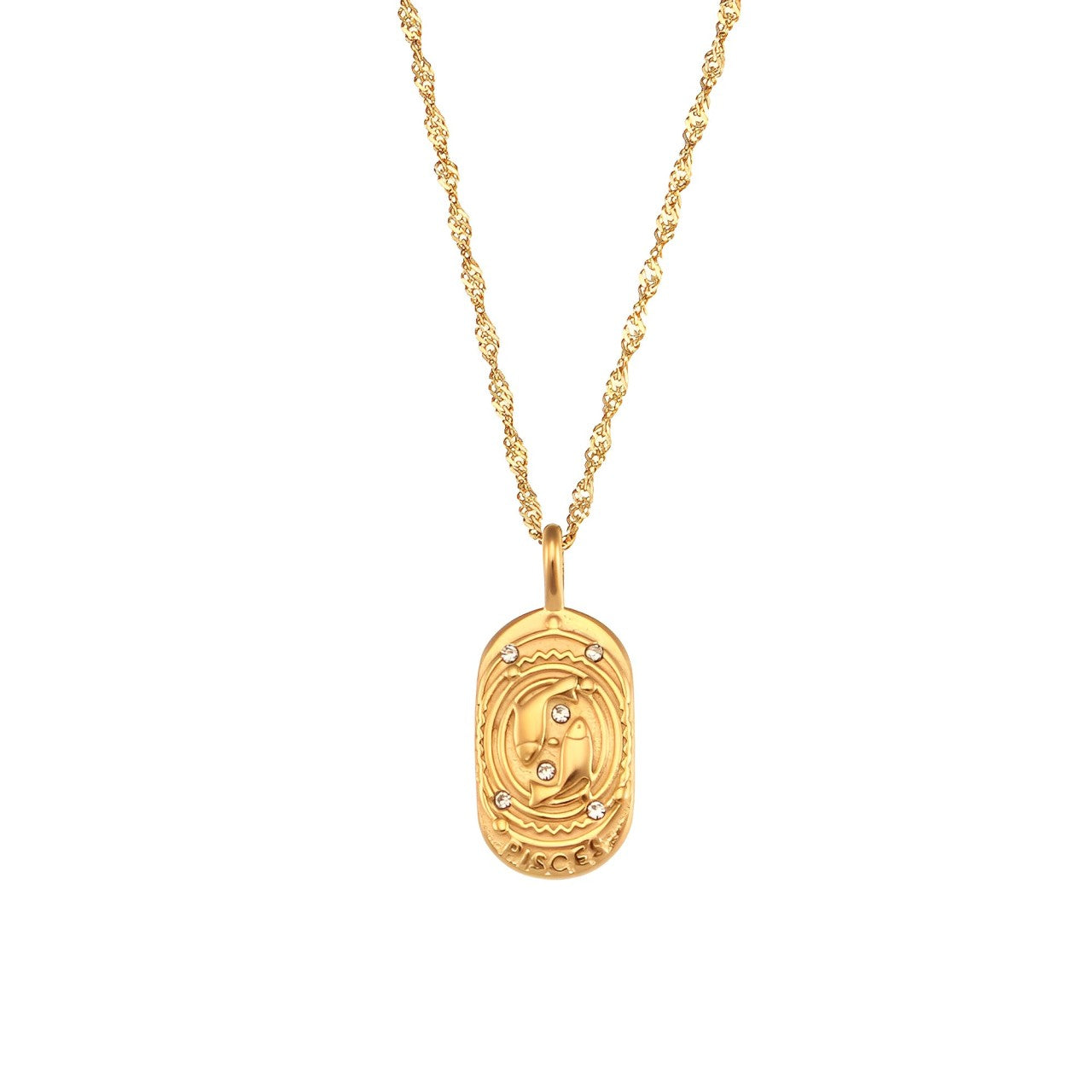 Zodiac Chain Braided Necklace | Vallria