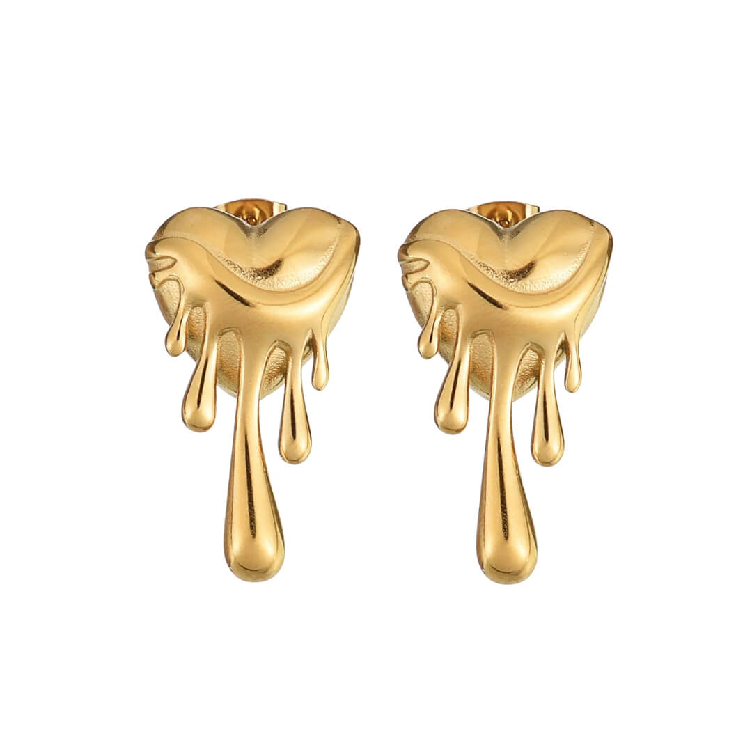 Heart Melted Earrings | Vallria
