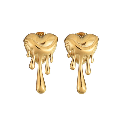 Heart Melted Earrings | Vallria