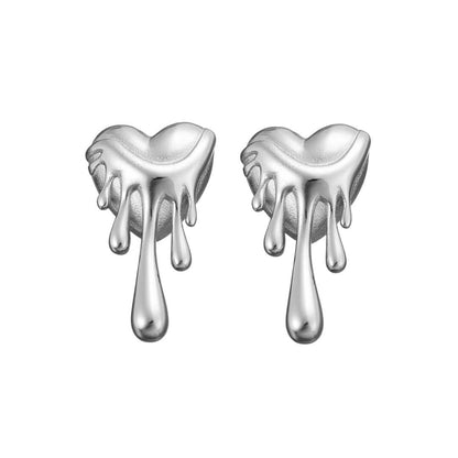Heart Melted Earrings | Vallria