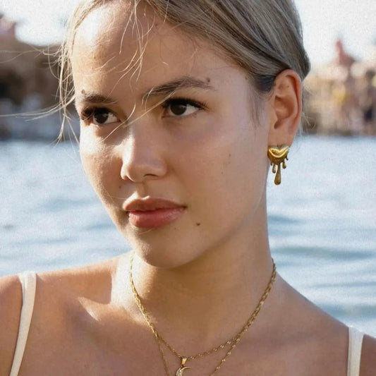 Heart Melted Earrings | Vallria