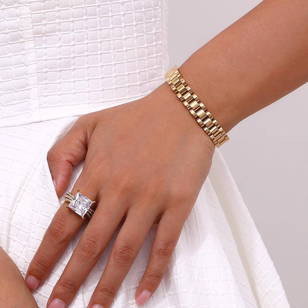 Link Bold Bracelet | Vallria