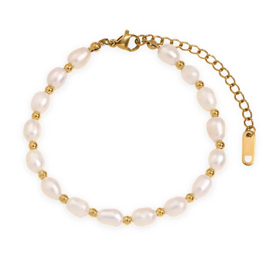 Classic Pearl Natural Bracelet | Vallria
