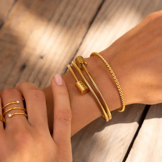 Triple Spiral Bracelet | Vallria