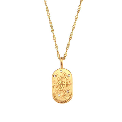Zodiac Chain Braided Necklace | Vallria