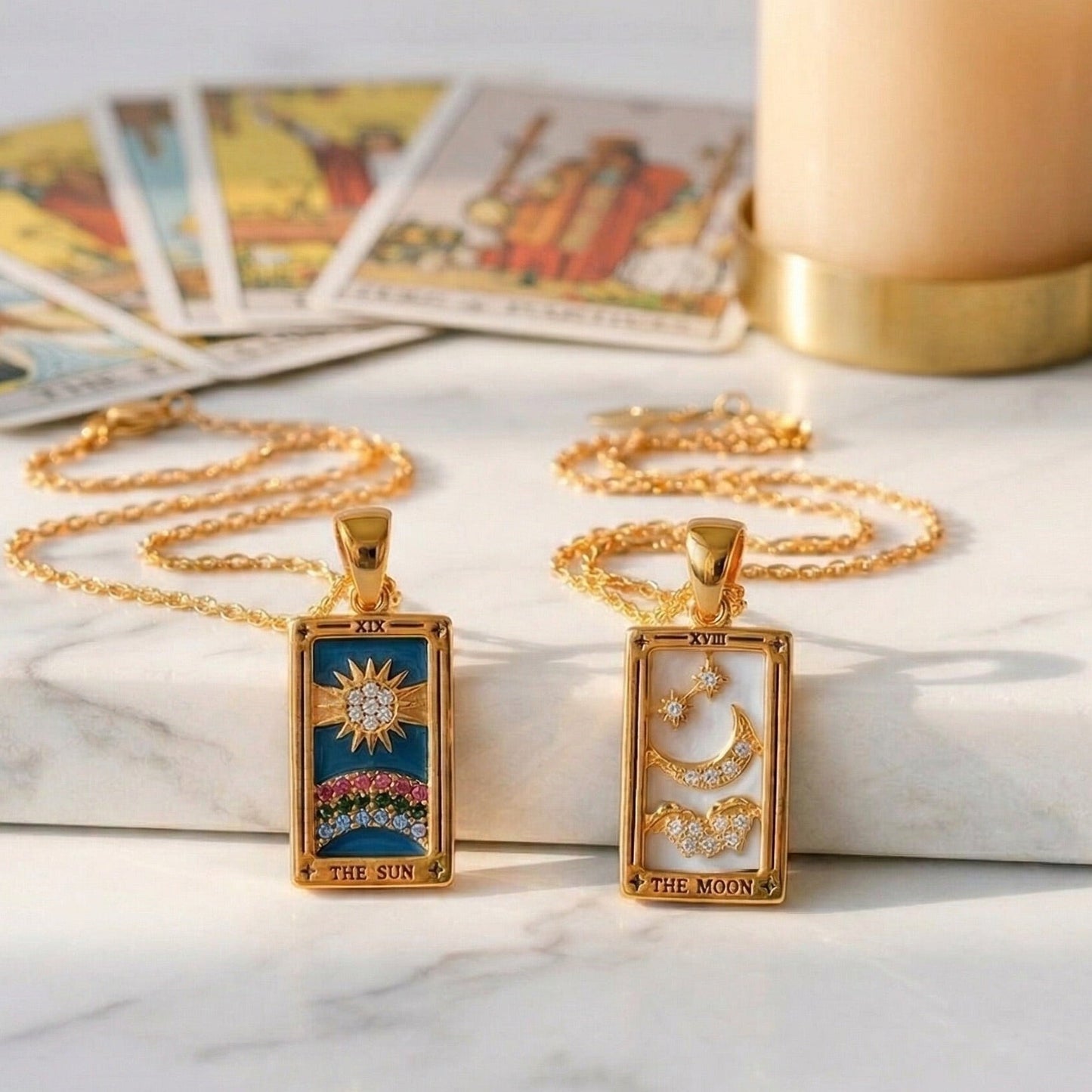 Tarot - Necklaces with the Pendants Cards Collection | Vallria