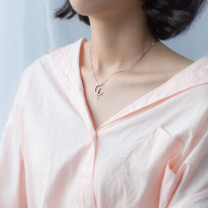 Cat Moon Necklace | Vallria