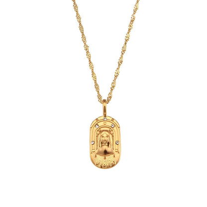 Zodiac Chain Braided Necklace | Vallria